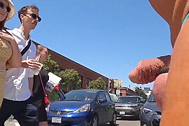 Dick out street flash