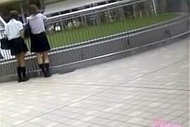 Gorgeous pair of Japanese schoolgirls got a Public Sharking (18+)